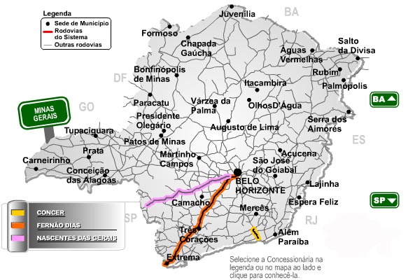 Pedágios No Estado De Minas Gerais Em Estradas Federais E Estaduais